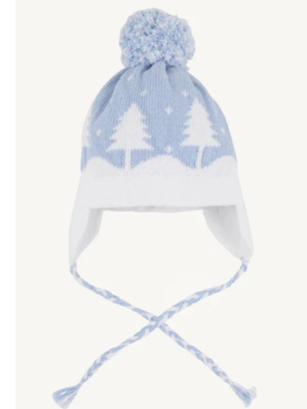 NEW THE BEAUFORT BONNET COMPANY kids parrish pom pom hat in worth ave white